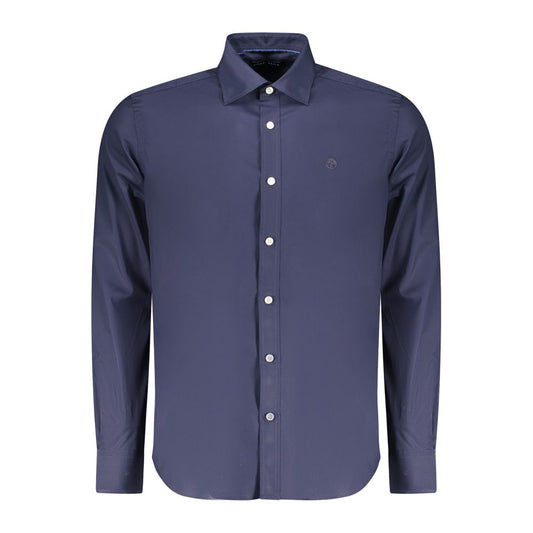 Blu Cotton Men Shirt